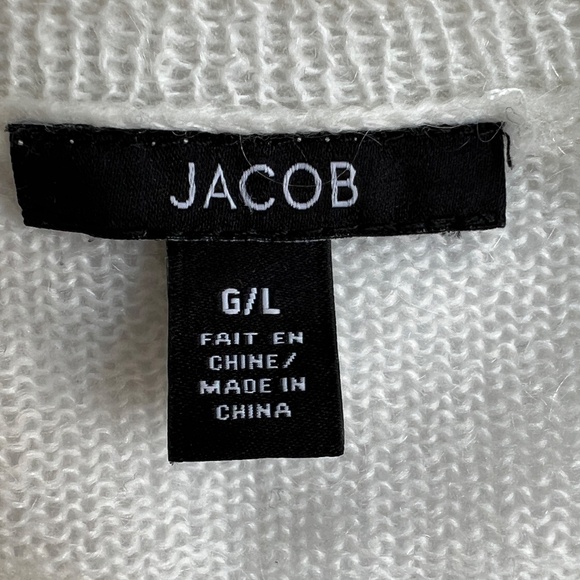 Jacob Sweater Pullover Cream Lightweight Long Sleeve Top Size L - Picture 3 of 4